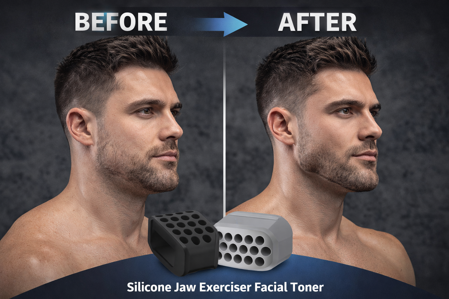 Silicone Jaw Exerciser & Jawline Toner